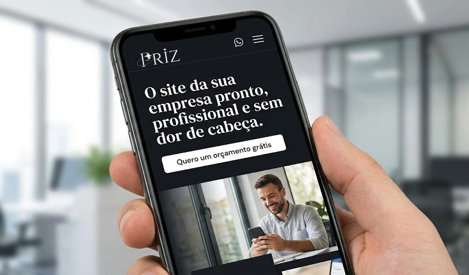Site Priz no Celular